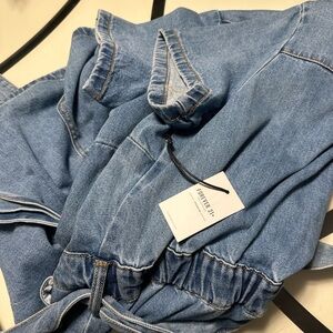 Forever 21 Light Blue Denim Romper